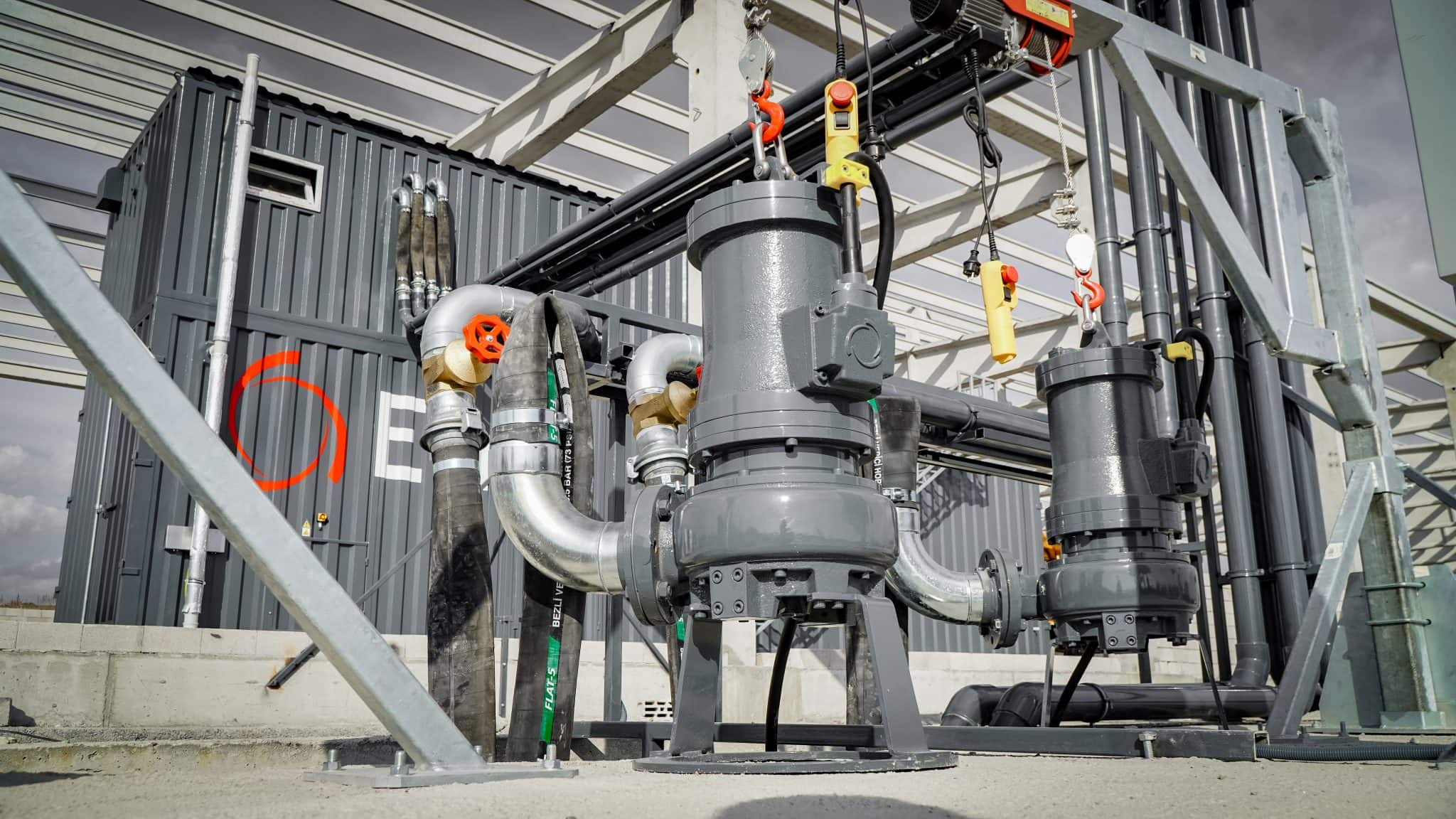 Industrial irrigation system setup at Agri-Pro New Zealand.