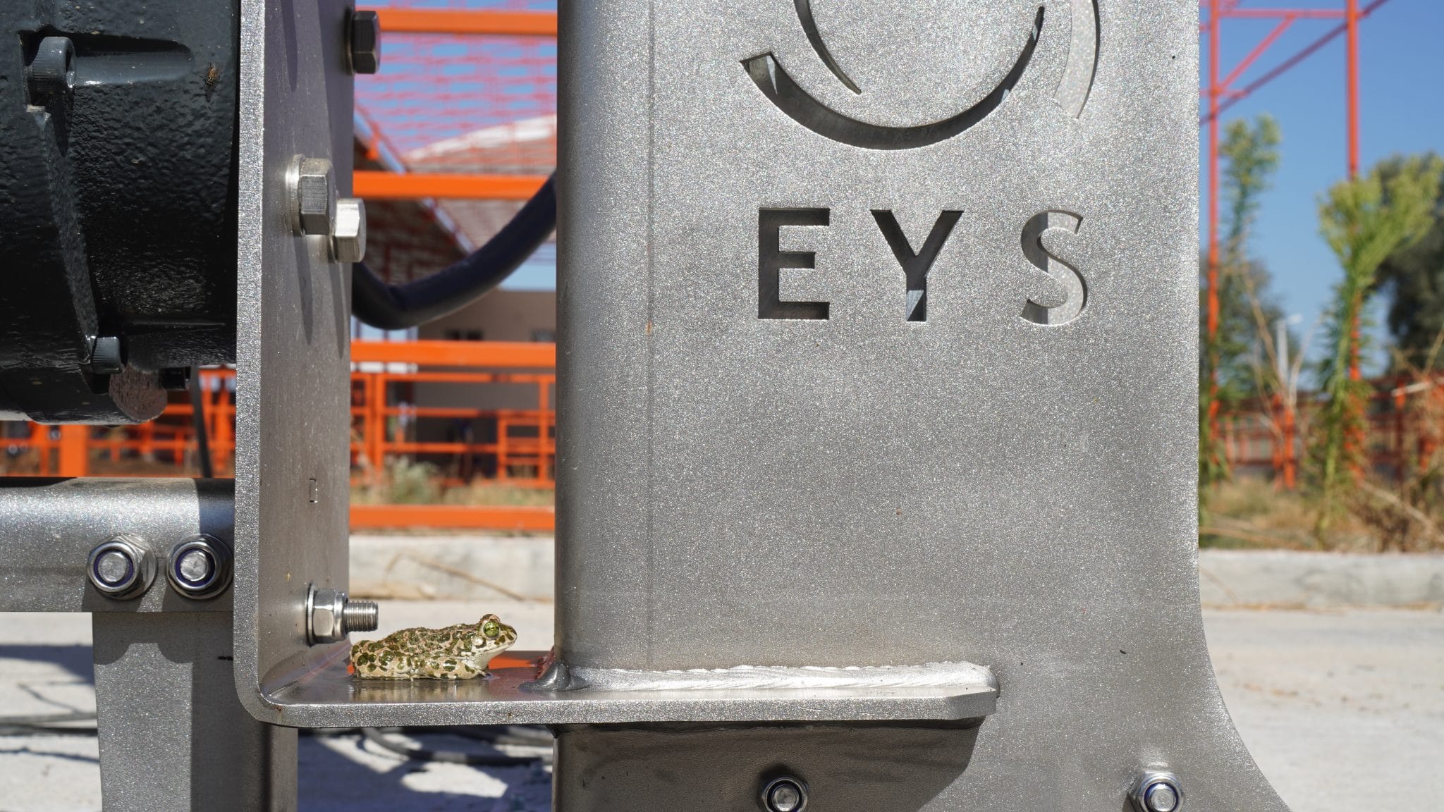 Close-up of Agri-Pro machinery with company logo in New Zealand.