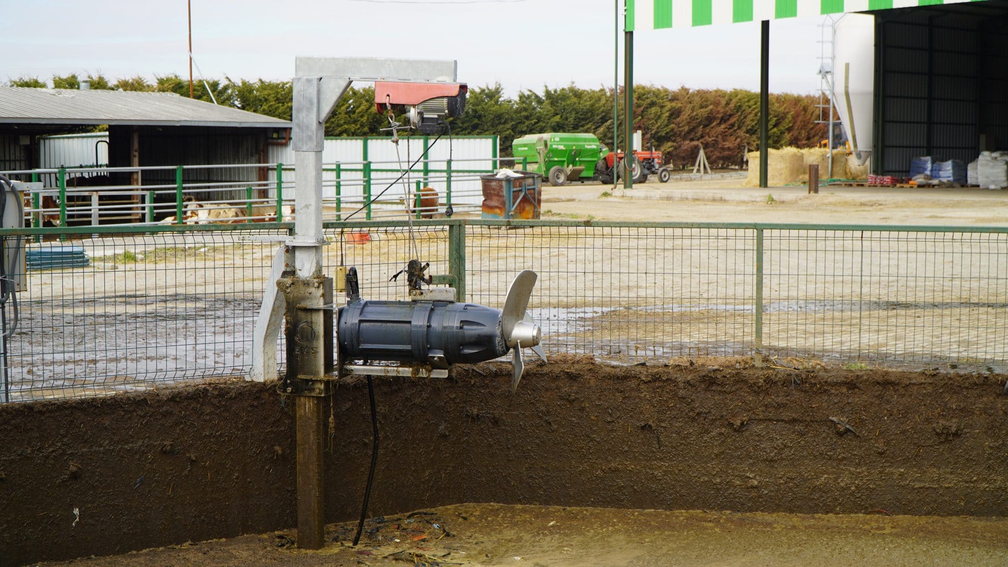 Farm equipment and machinery at Agri-Pro farm in New Zealand.